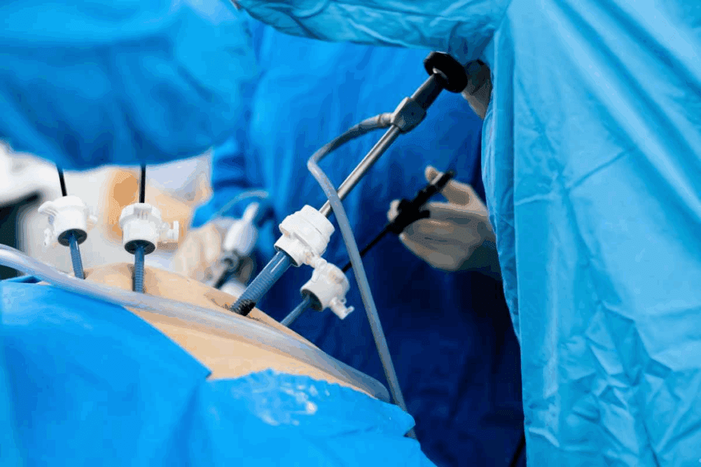 laparoscopic duodenal switch surgery being performed by surgeon